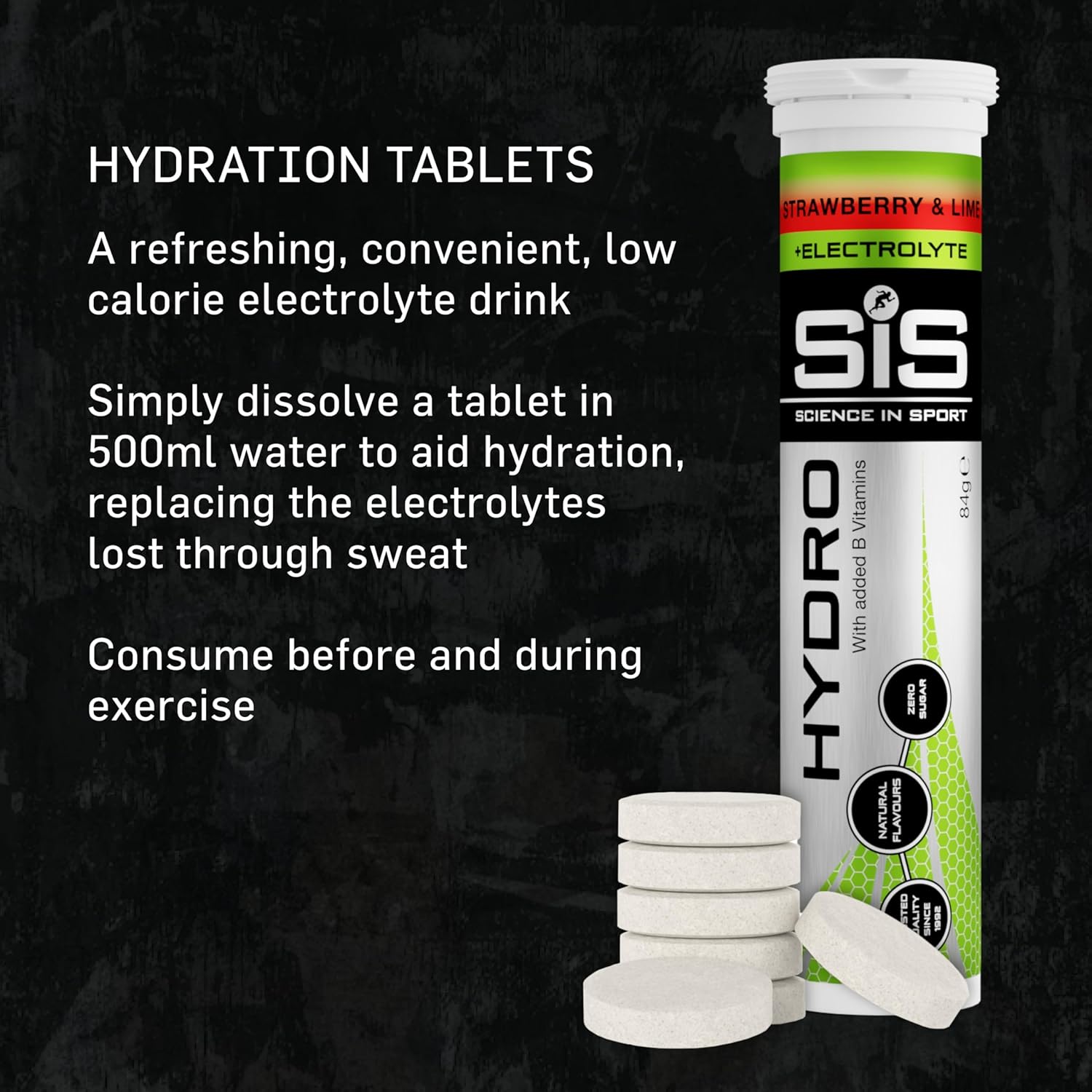 GO Hydro Tablet - 8 tubes - strawberry and lime