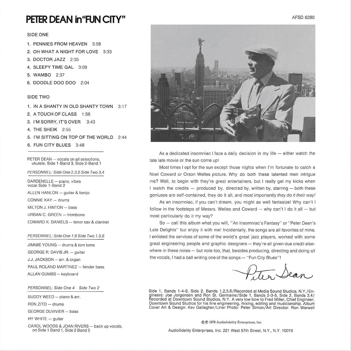 Peter Dean in Fun City
