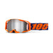 100% ARmatic Goggles Neon Orange / Mirror Silver Flash Lens