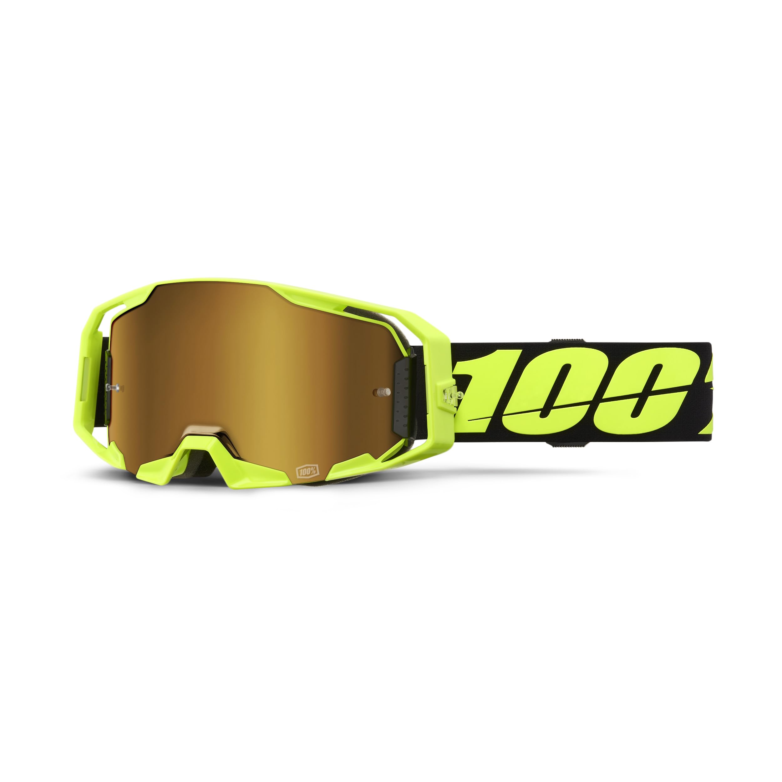100% ARmatic Goggles Neon Yellow / Mirror True Gold Lens