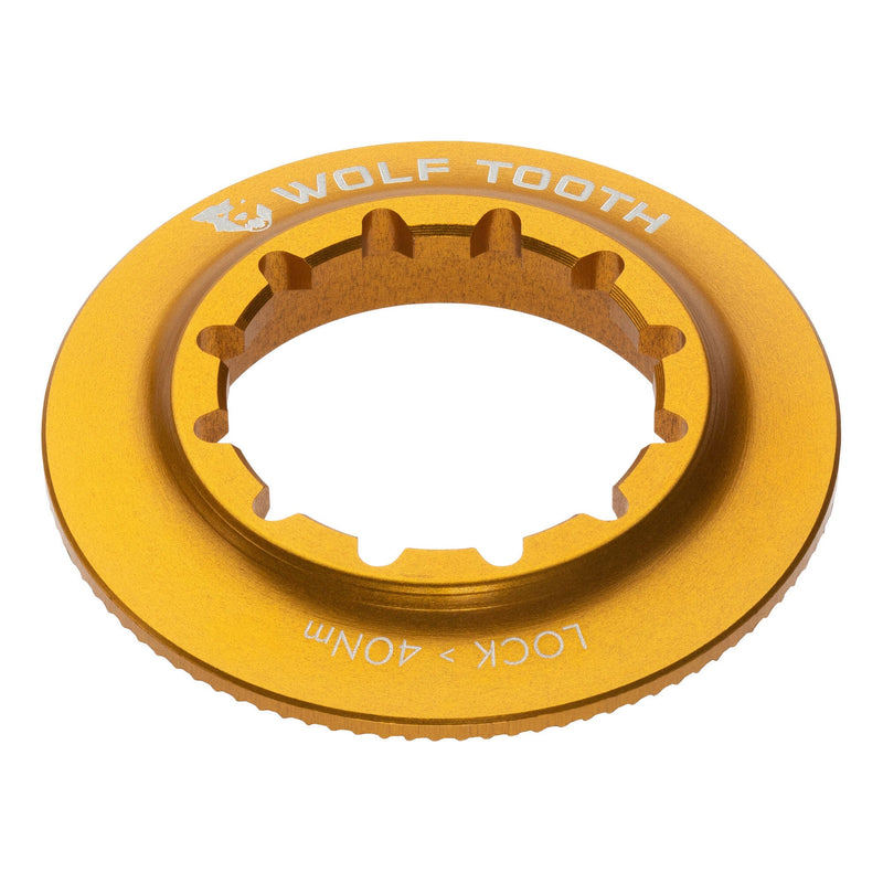Wolf Tooth Centrelock Rotor Lockring Internal Spline Gold One Size