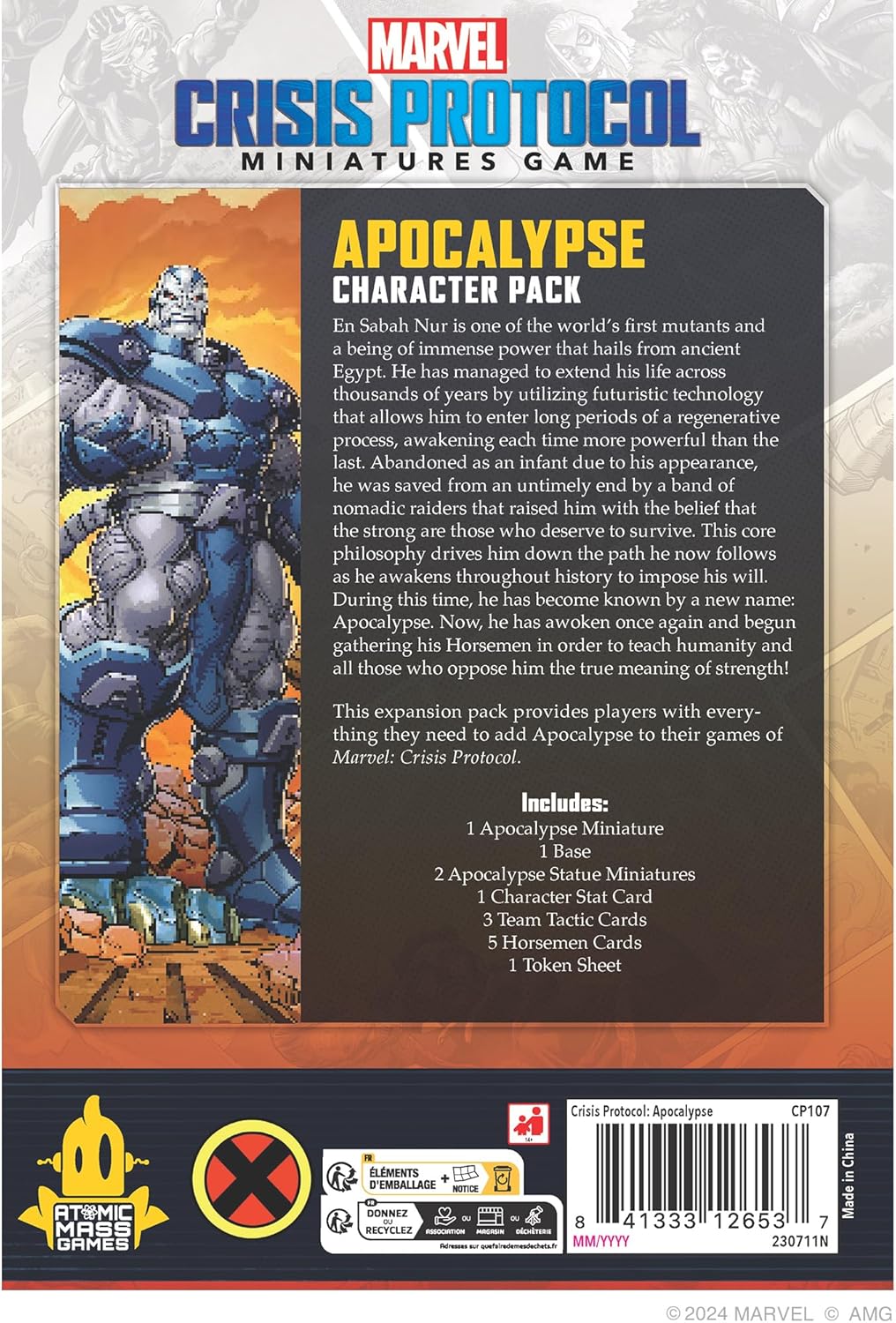 Atomic Mass Games | Marvel Crisi Protocol: Apocalypse | Expansión de Miniaturas | A Partir de 14 Años | para 2 Jugadores | 90 Minutos por Partida | Multilenguaje (Incluye Español