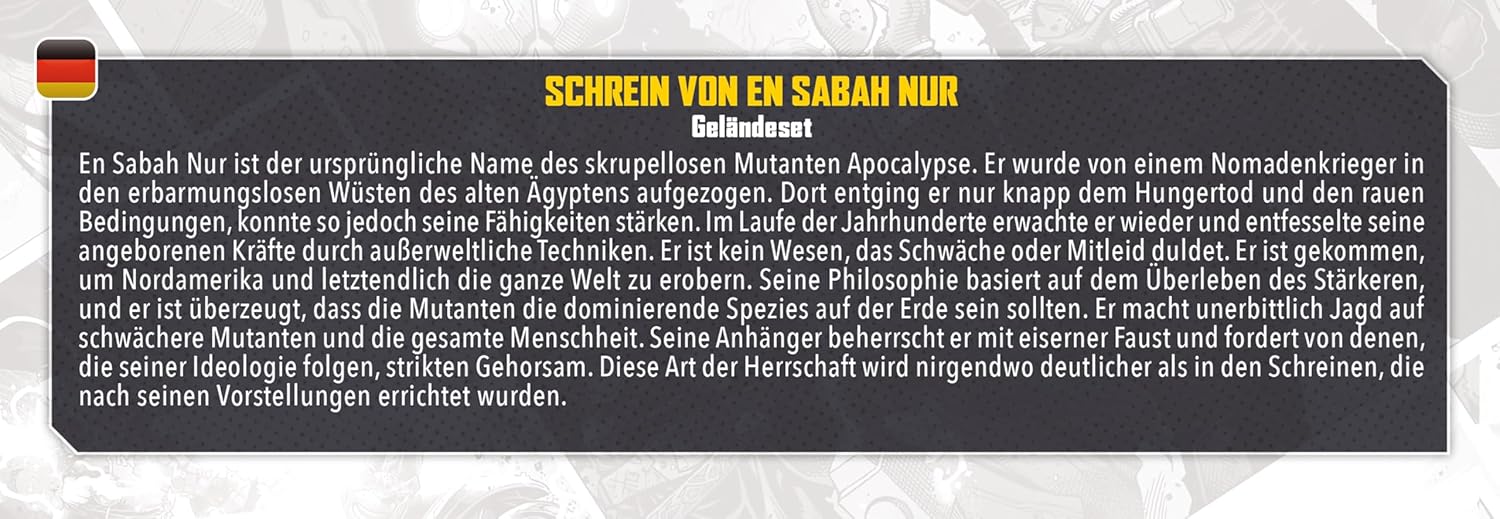 Atomic Mass Games | Marvel Crisis Protocol: Shrine to En Sabah Nur | Expansión de Terreno | A Partir de 14 Años | para 2 Jugadores | 90 Minutos por Partida | Multilenguaje (Incluye Español