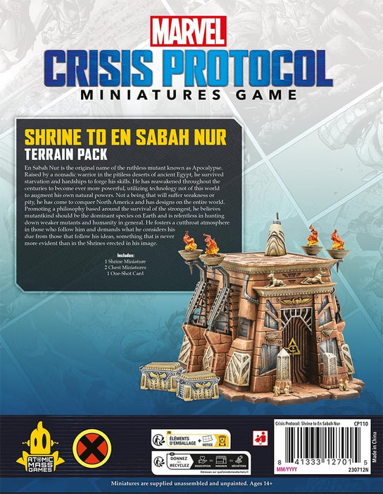 Atomic Mass Games | Marvel Crisis Protocol: Shrine to En Sabah Nur | Expansión de Terreno | A Partir de 14 Años | para 2 Jugadores | 90 Minutos por Partida | Multilenguaje (Incluye Español