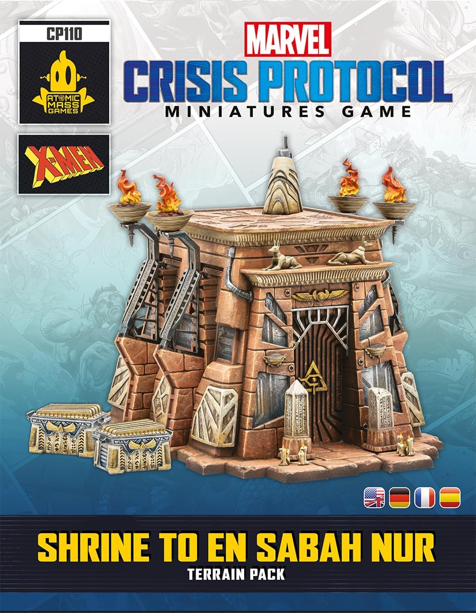 Atomic Mass Games | Marvel Crisis Protocol: Shrine to En Sabah Nur | Expansión de Terreno | A Partir de 14 Años | para 2 Jugadores | 90 Minutos por Partida | Multilenguaje (Incluye Español