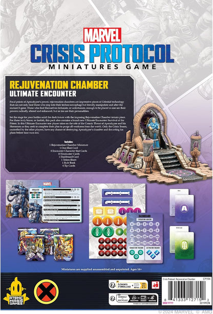 Atomic Mass Games | Marvel Crisis Protocol: Rejuvenation Chamber | Expansión de Terreno | A Partir de 14 Años | para 2 Jugadores | 90 Minutos por Partida | Multilenguaje (Incluye Español
