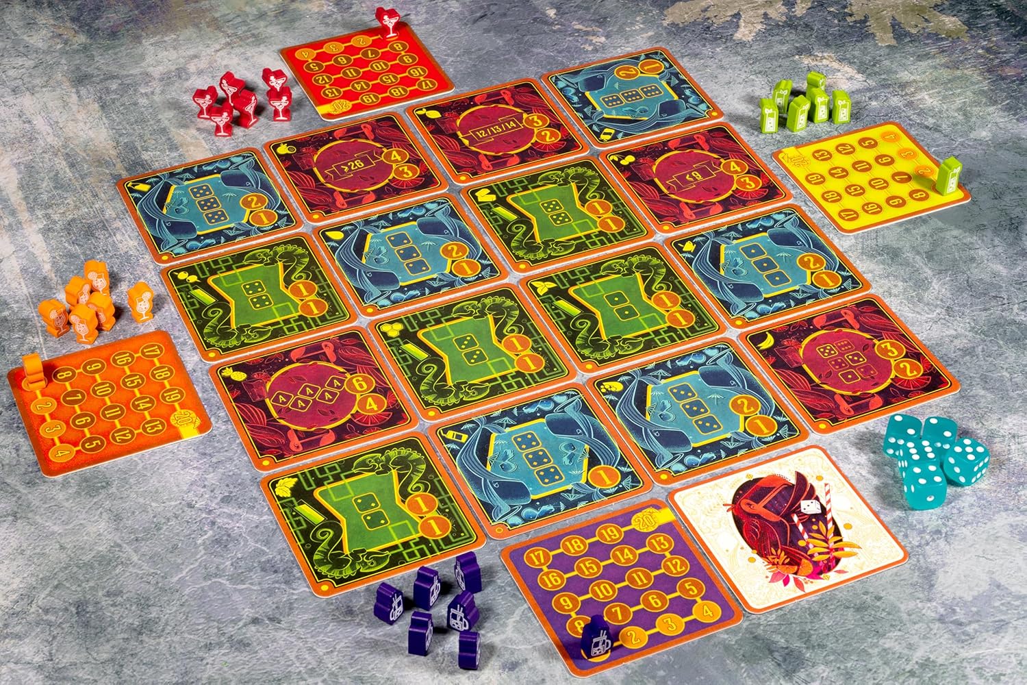 IELLO | Pina Coladice | Family Party Game | Ages 8+ | 2-4 Players | 10 Minutes Playing Time