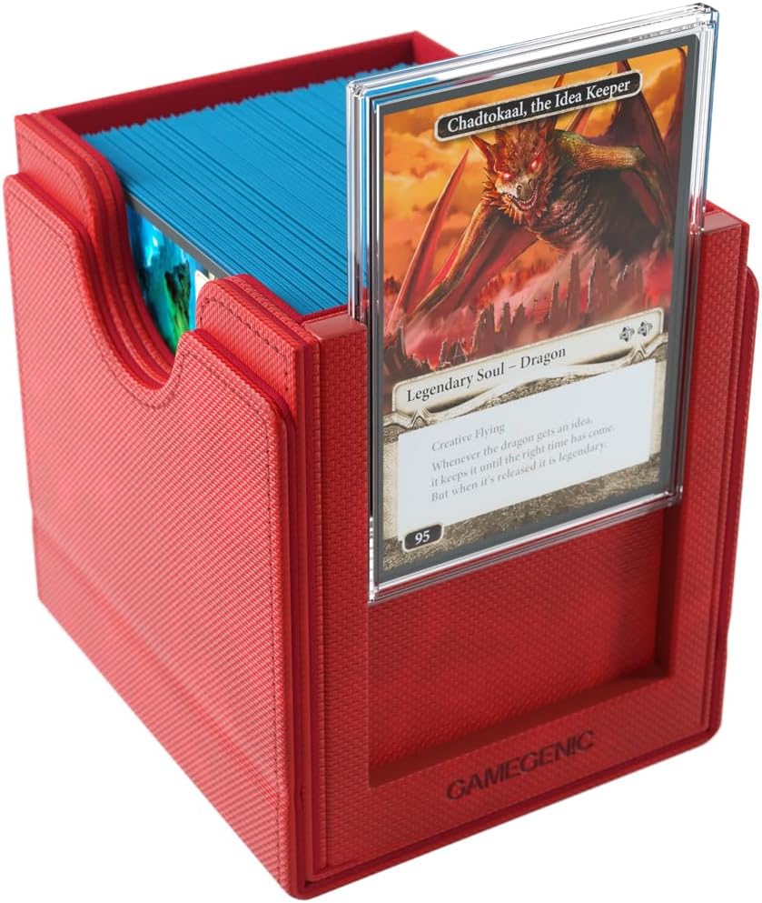 Gamegenic | Sidekick Pro 100+ XL Red | Game Accessory | Includes One Slide Card Case