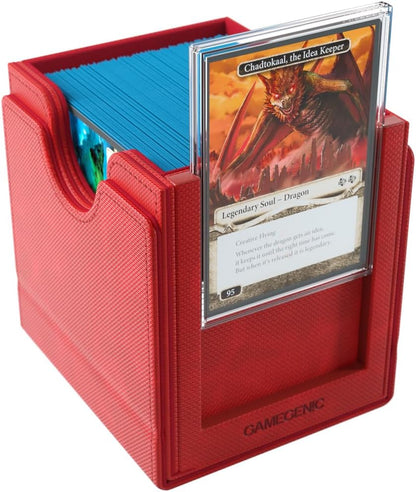 Gamegenic | Sidekick Pro 100+ XL Red | Game Accessory | Includes One Slide Card Case