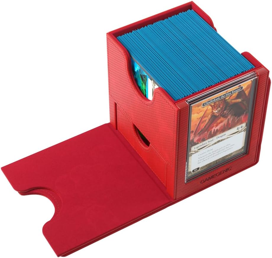 Gamegenic | Sidekick Pro 100+ XL Red | Game Accessory | Includes One Slide Card Case