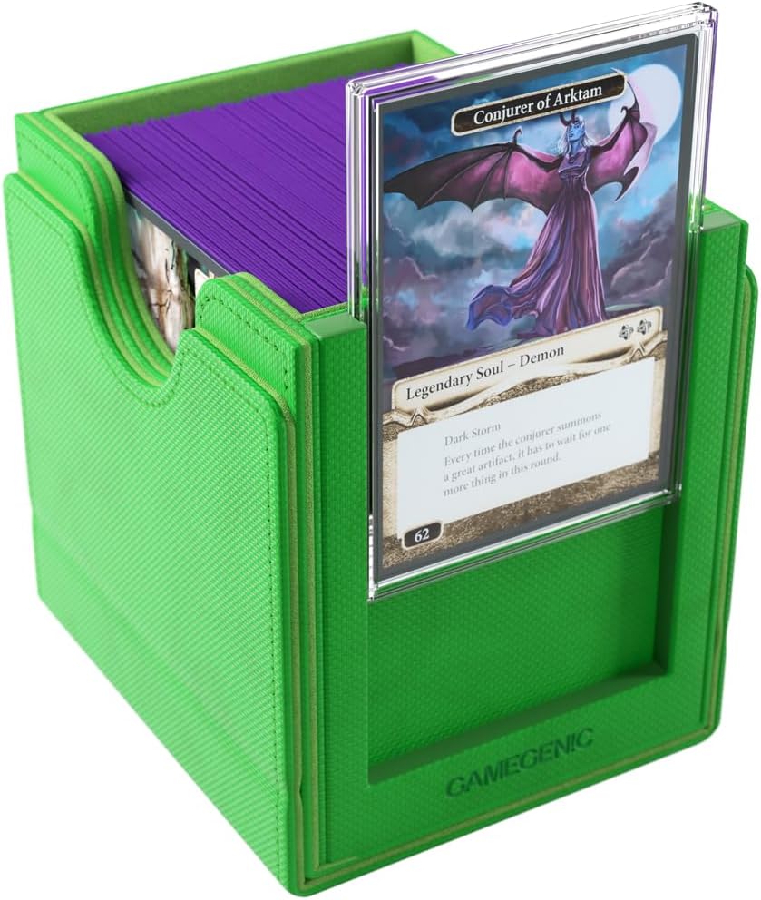 Gamegenic | Sidekick Pro 100+ XL Green | Game Accessory | Includes One Slide Card Case