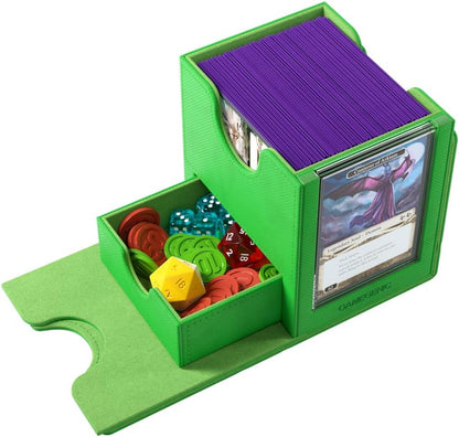 Gamegenic | Sidekick Pro 100+ XL Green | Game Accessory | Includes One Slide Card Case