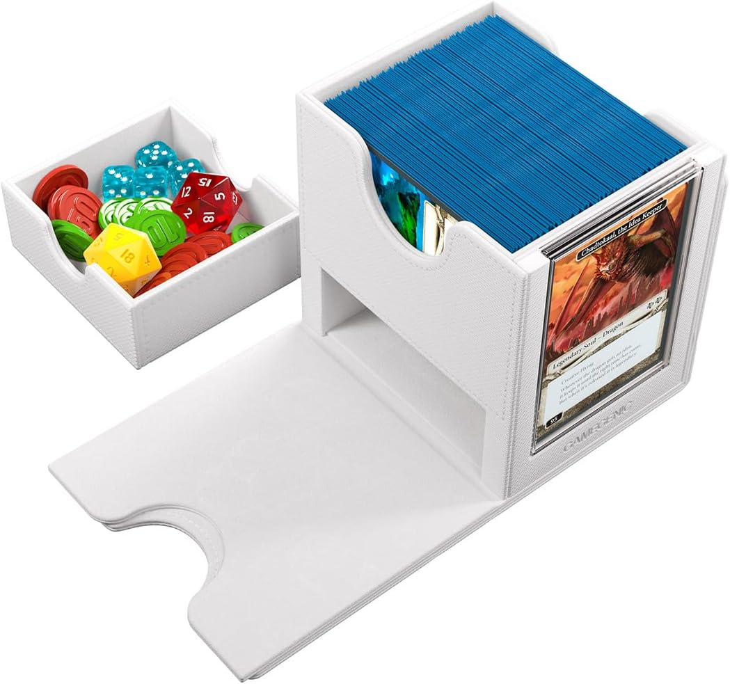 Gamegenic | Sidekick Pro 100+ XL White | Game Accessory | Includes A Slide Card Case