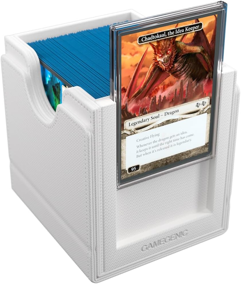 Gamegenic | Sidekick Pro 100+ XL White | Game Accessory | Includes A Slide Card Case