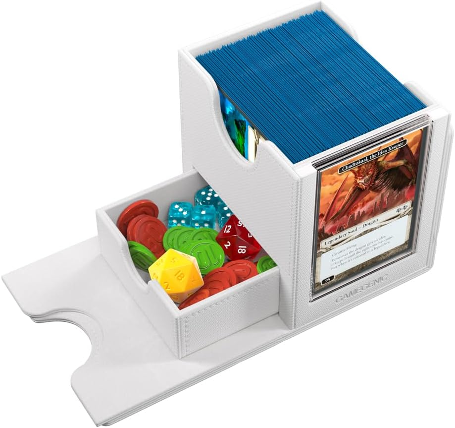 Gamegenic | Sidekick Pro 100+ XL White | Game Accessory | Includes A Slide Card Case