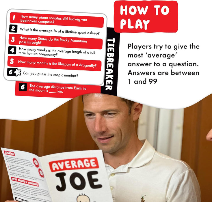 Average Joe: Party Game for Adults | Trivia Game with a Twist with Over 600 Questions | The Game Where Winning is for Losers!