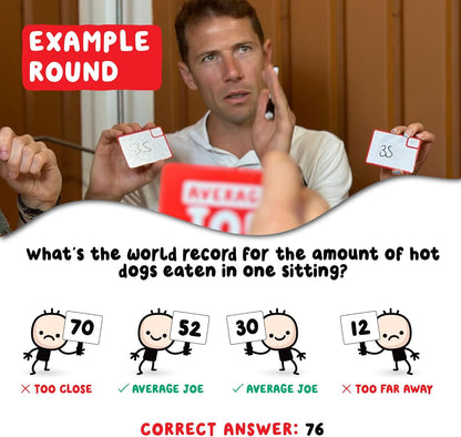 Average Joe: Party Game for Adults | Trivia Game with a Twist with Over 600 Questions | The Game Where Winning is for Losers!