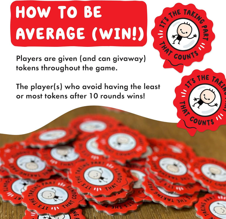 Average Joe: Party Game for Adults | Trivia Game with a Twist with Over 600 Questions | The Game Where Winning is for Losers!