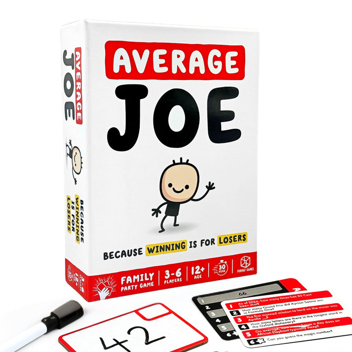 Average Joe: Party Game for Adults | Trivia Game with a Twist with Over 600 Questions | The Game Where Winning is for Losers!