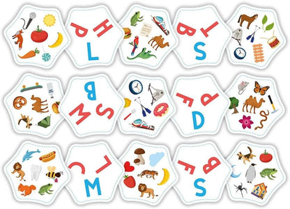 FlexiQ | Letter Links | Children's Card Game | Ages 6+ | 2-6 Players | 15+ Minutes Playing Time