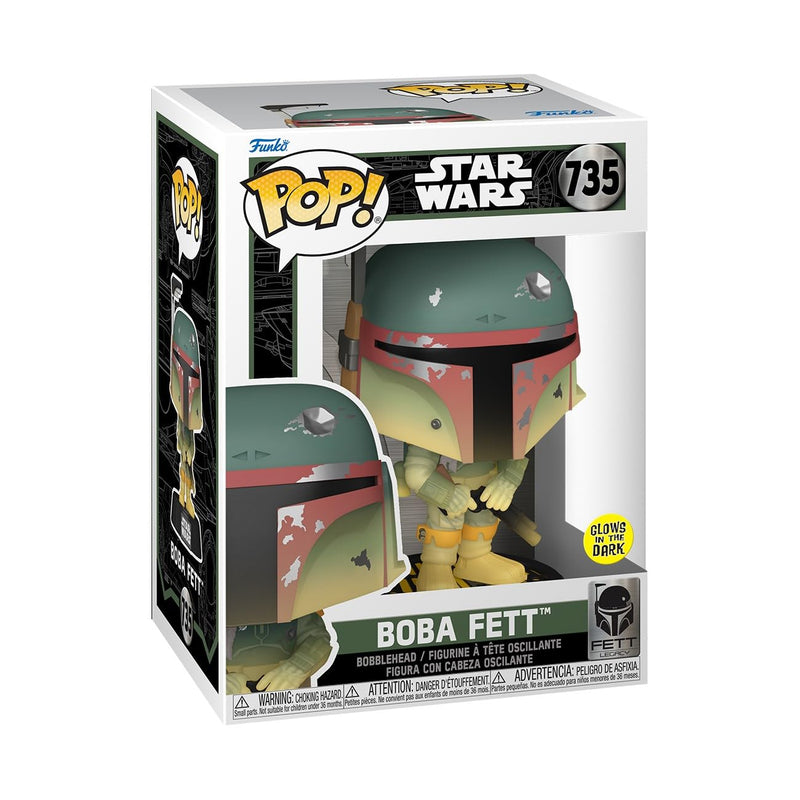 Funko Pop! Star Wars: FL - Boba Fett - Glow In the Dark - Collectable Vinyl Figure - Gift Idea - Official Merchandise - Toys for Kids & Adults - Movies Fans - Model Figure for Collectors and Display