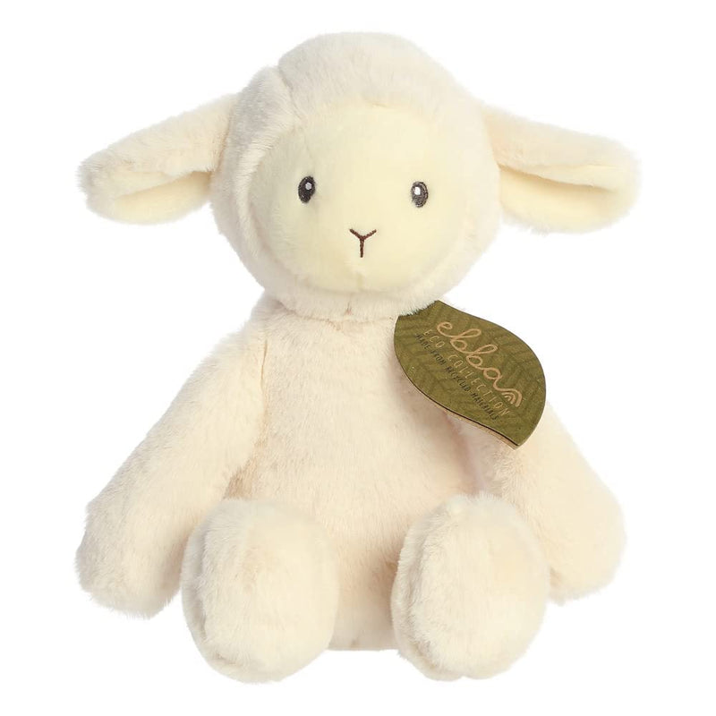 Aurora, 23355, ebba Baby Eco Laurin Lamb, 12.5In, Recycled Soft Toy, White