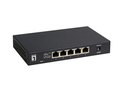 LevelOne GEU-0525 5-Port 2.5 Gigabit Unmanaged Ethernet Switch