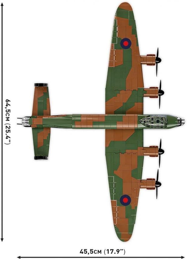 COBI Historical Collection WWII Avro Lancaster B III Dambuster Aircraft, Green