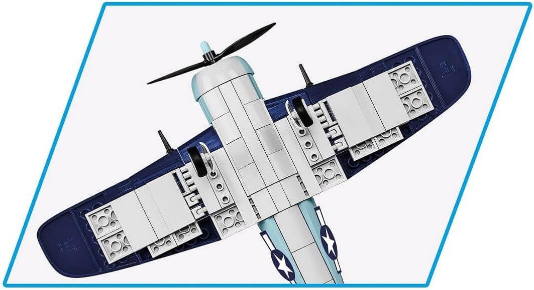 COBI Grumman F6F Hellcat, 8.46 x 10.63 x 3.94 inches, Blue