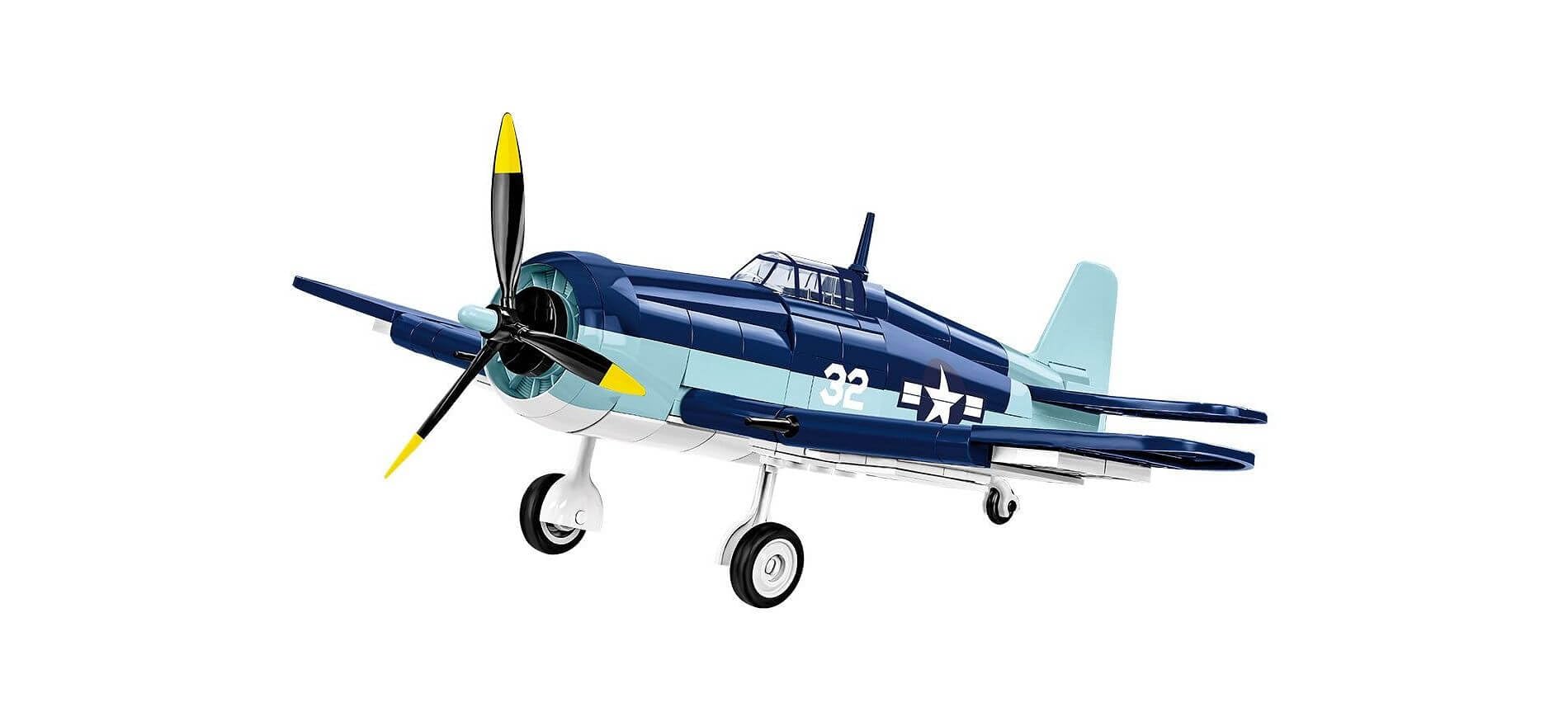 COBI Grumman F6F Hellcat, 8.46 x 10.63 x 3.94 inches, Blue