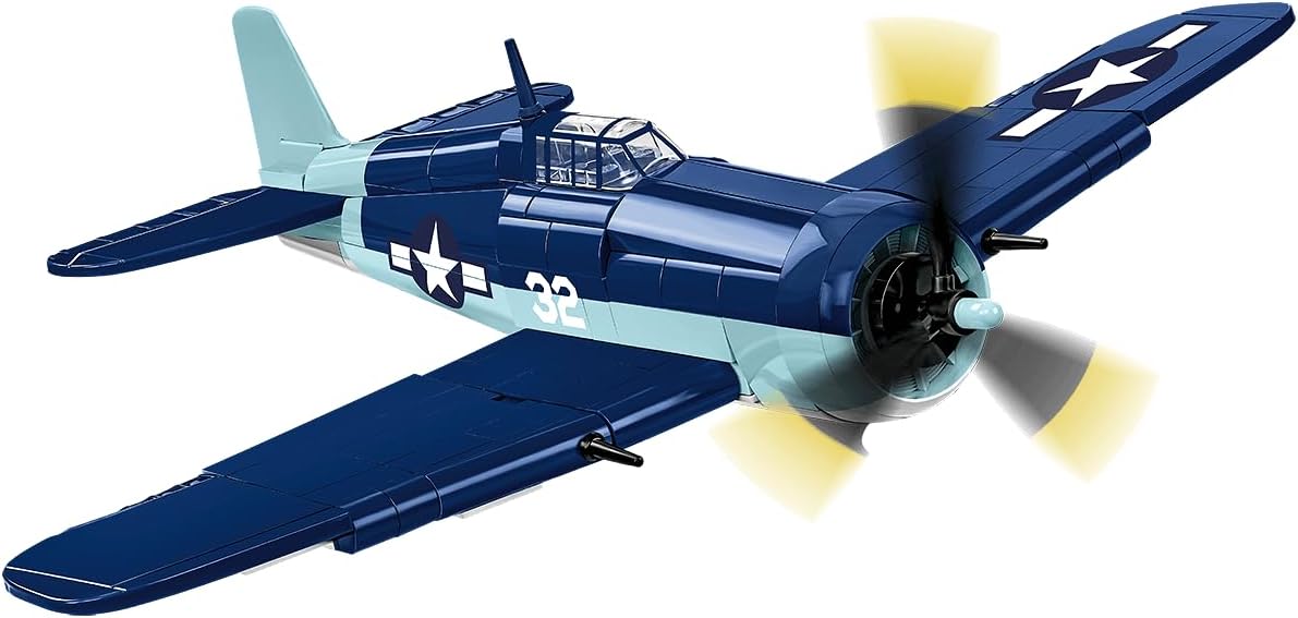COBI Grumman F6F Hellcat, 8.46 x 10.63 x 3.94 inches, Blue