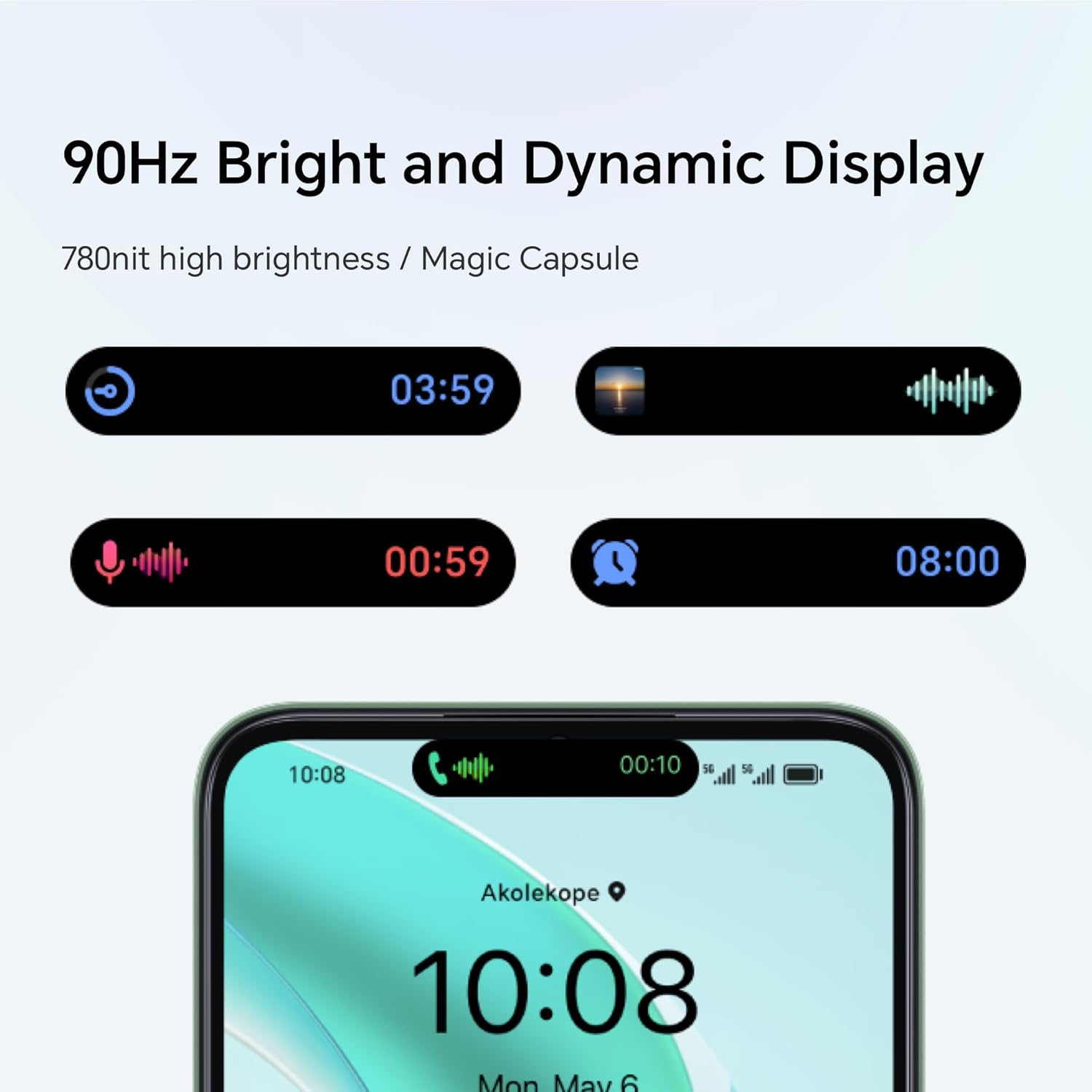 HONOR X6b Mobile Phone Unlocked, 6.56-Inch 90Hz Fullview Display, 4GB+128GB, 5200 mAh Long-lasting Battery, 50MP Triple Camera, Android (2 Year Warranty), Green