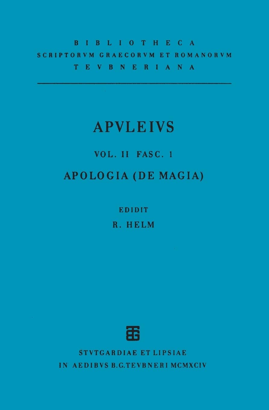 Pro se de magia liber (Apologia) (Bibliotheca scriptorum Graecorum et Romanorum Teubneriana) (Latin Edition