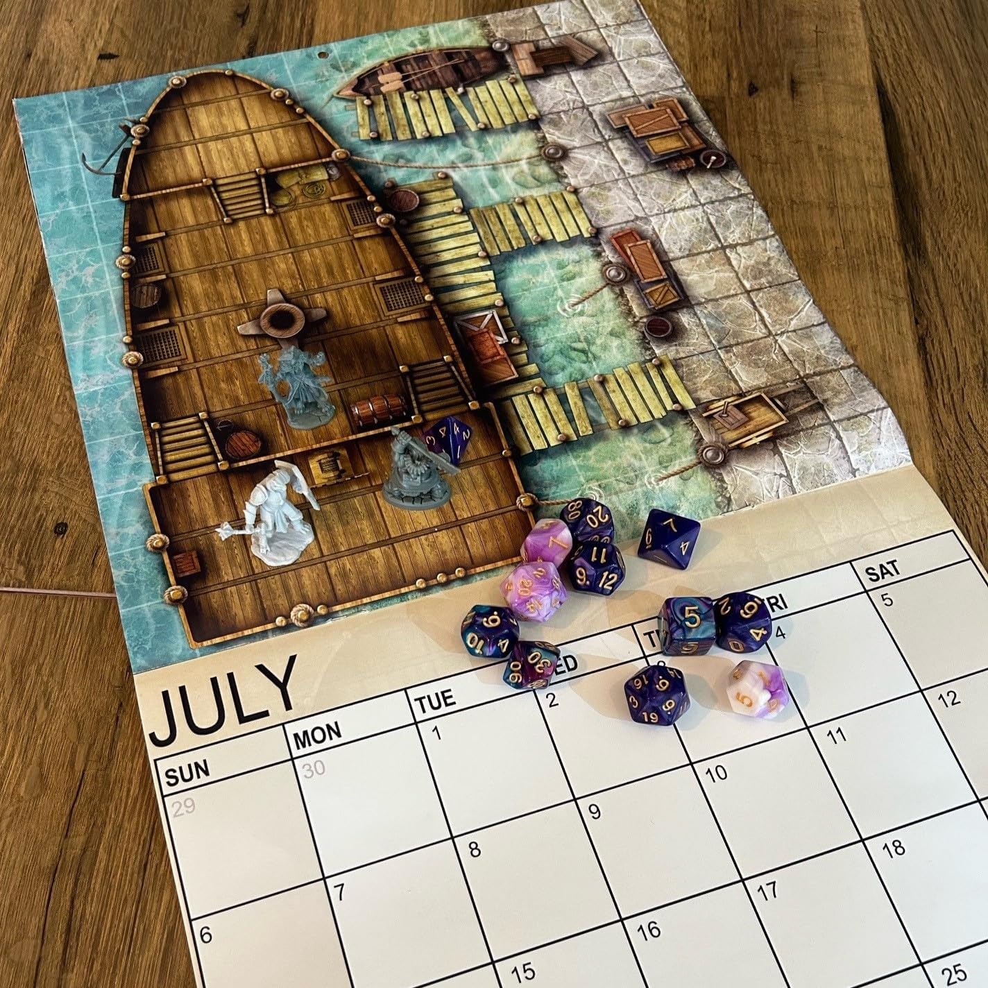 Loke Battlemats | Calendar Of Many Adventures 2025 | Wall Calendar
