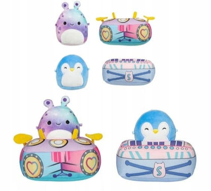 Squishmallows Micromallows 2 Mascots Daxxon and Puff with Clothes 6 cm