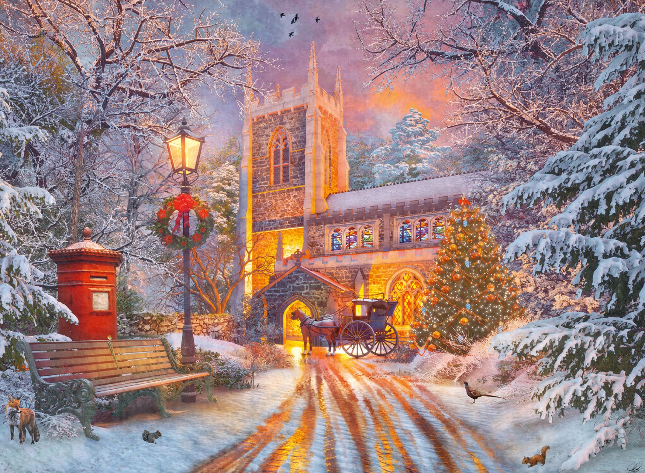 Ravensburger Puzzle 12000481 - Funkelnde Weihnachten - 500 Teile Puzzle für Erwachsene und Kinder ab 12 Jahren