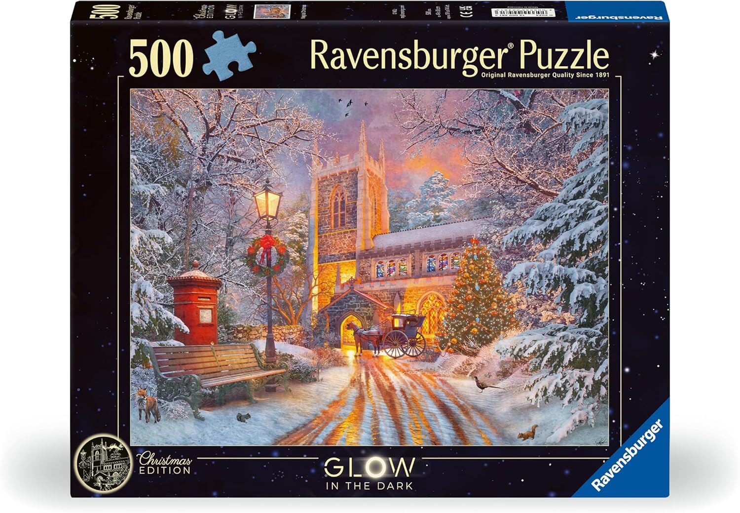 Ravensburger Puzzle 12000481 - Funkelnde Weihnachten - 500 Teile Puzzle für Erwachsene und Kinder ab 12 Jahren