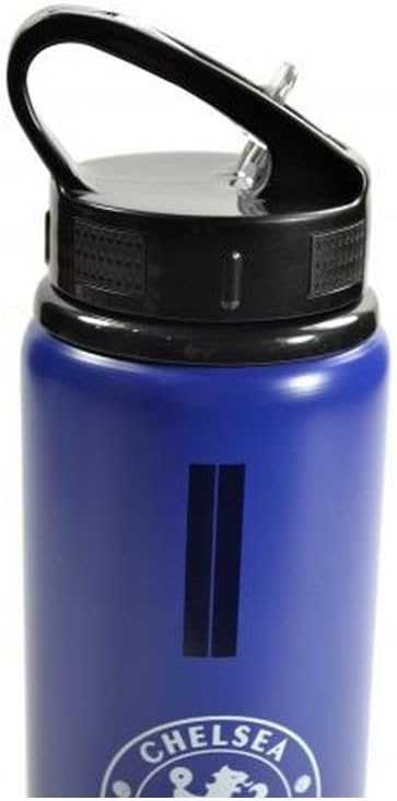 Chelsea F.C. Unisex Team Merchandise 750ml Aluminium Fade Fles, Wit, One Size UK