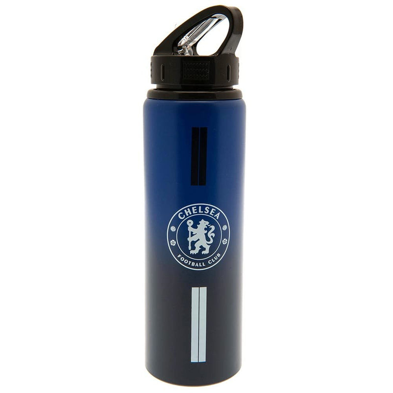 Chelsea F.C. Unisex Team Merchandise 750ml Aluminium Fade Fles, Wit, One Size UK
