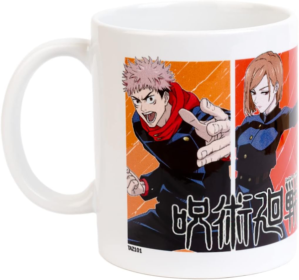 Grupo Erik - Mug Black Jujutsu Kaisen, Anime 350ml | Tasse en Céramique Sous Licence Officielle | Mug Café & Thé, Idée Cadeau Geek, Anniversaire ou Noël