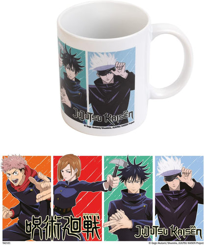 Grupo Erik - Mug Black Jujutsu Kaisen, Anime 350ml | Tasse en Céramique Sous Licence Officielle | Mug Café & Thé, Idée Cadeau Geek, Anniversaire ou Noël
