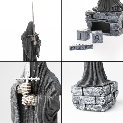 Grupo Erik Ewiger Kalender Der Herr der Ringe Figur 3D Kalender Tischkalender zum Aufstellen - Dauerkalender - Offizieller Nazgul Der Herr der Ringe Fanartikel Büro Deko