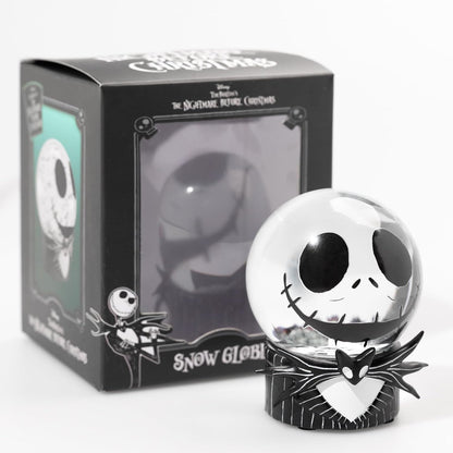 Palla di vetro con Neve The Nightmare Before Christmas | Addobbi di Halloween, Palla di Neve Disney, Cose per la decorazione di Halloween, 8 x 11,5 cm, Jack Skeletron Natale