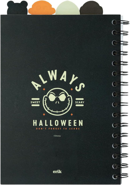 Grupo Erik Bullet Journal Dotted A5 Disney The Nightmare Before Christmas Soft Cover Notizblock A5 Notizbuch A5 Tagebuch für Erwachsene und Kinder- Offizielles Lizenzprodukt Disney Fanartikel