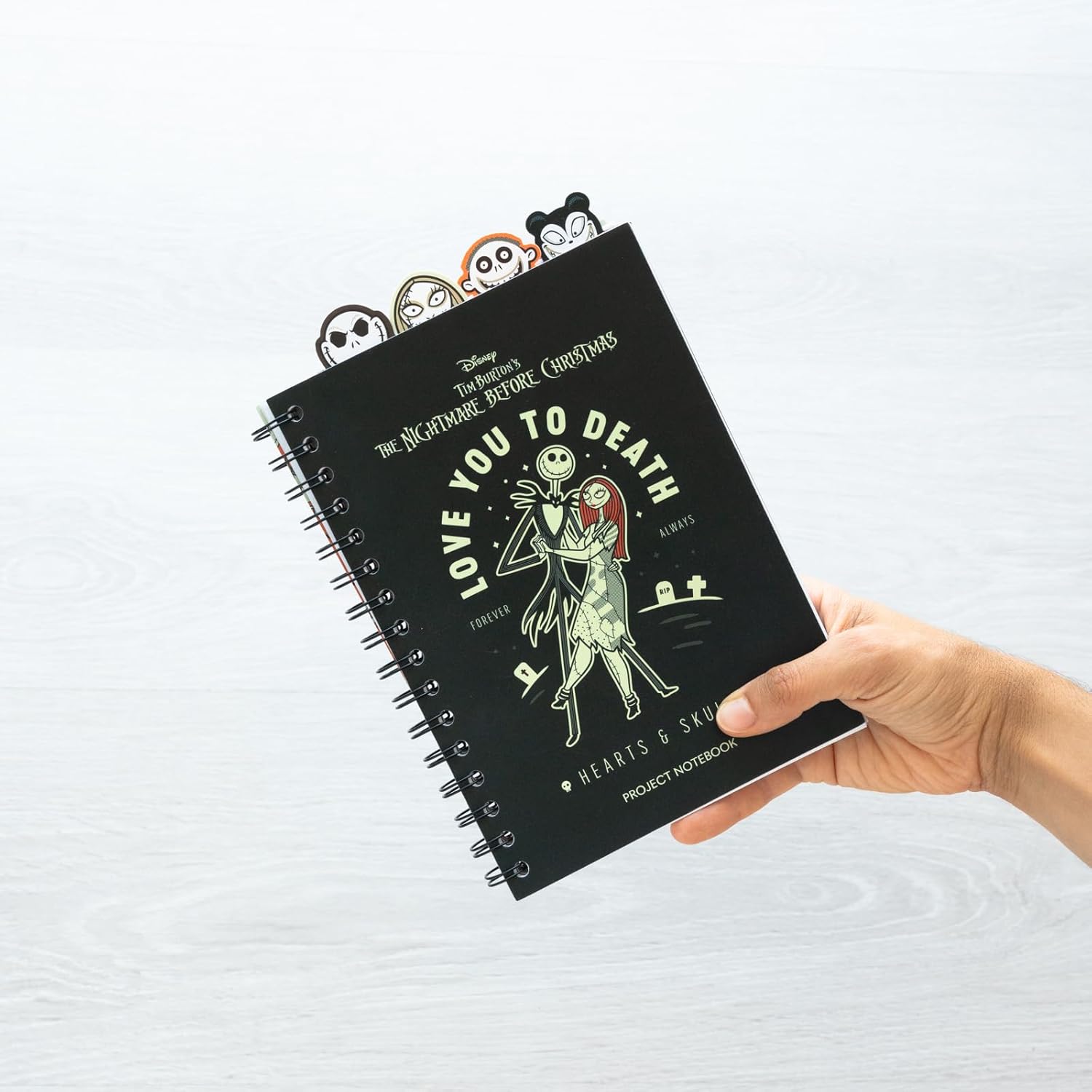 Grupo Erik Bullet Journal Dotted A5 Disney The Nightmare Before Christmas Soft Cover Notizblock A5 Notizbuch A5 Tagebuch für Erwachsene und Kinder- Offizielles Lizenzprodukt Disney Fanartikel