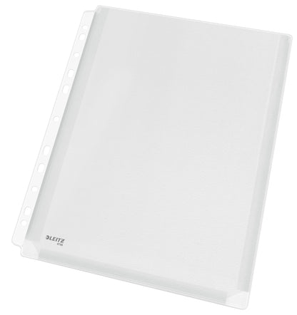 Leitz A4 Premium Transparent Plastic Expanding Pocket Folder - Pack of 10, Black, 170 Micron
