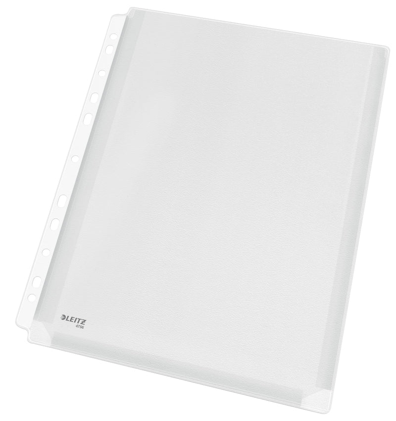 Leitz A4 Premium Transparent Plastic Expanding Pocket Folder - Pack of 10, Black, 170 Micron