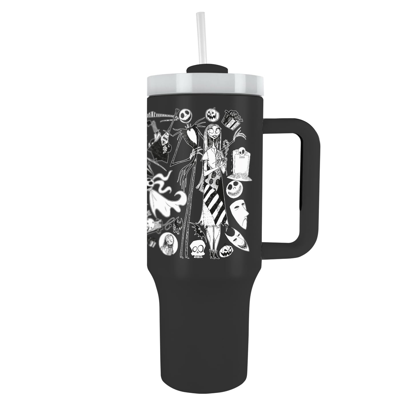 NIGHTMARE BEFORE CHRISTMAS 40oz/1200ML Tumbler - Double-Wall Vacuum Insulation, Keeps Cold Up to 11 Hours, Hot Up to 7 Hours, SMART DESIGN FEATURES, BPA-Free for Holiday Spirit Year-Round
