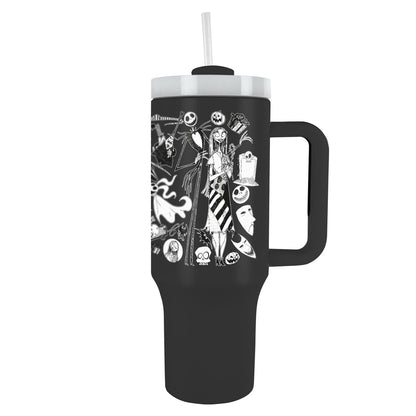 NIGHTMARE BEFORE CHRISTMAS 40oz/1200ML Tumbler - Double-Wall Vacuum Insulation, Keeps Cold Up to 11 Hours, Hot Up to 7 Hours, SMART DESIGN FEATURES, BPA-Free for Holiday Spirit Year-Round