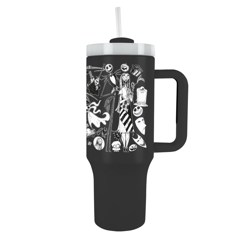 NIGHTMARE BEFORE CHRISTMAS 40oz/1200ML Tumbler - Double-Wall Vacuum Insulation, Keeps Cold Up to 11 Hours, Hot Up to 7 Hours, SMART DESIGN FEATURES, BPA-Free for Holiday Spirit Year-Round